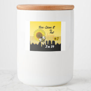 Etiquetas del envase del tarro y de comida