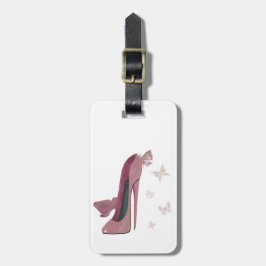Etiquetas del equipaje del arte del zapato del