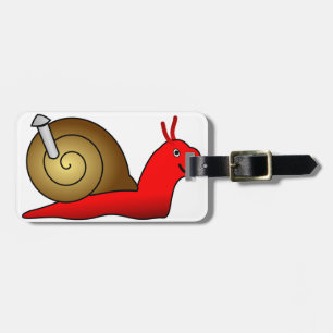 Etiquetas del equipaje del caracol