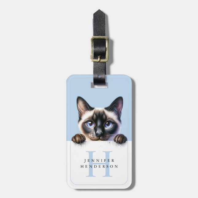 Etiquetas del equipaje del gato (Frente Vertical)