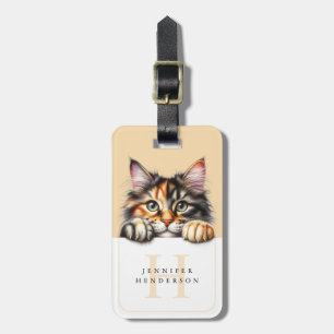 Etiquetas del equipaje del gato