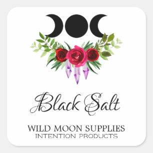 Etiquetas del kit de gel de sal negro