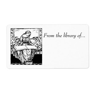 Etiquetas del libro~ De la biblioteca de... Sirena