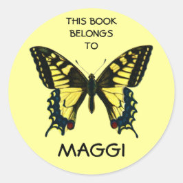 Etiquetas del libro de mariposas