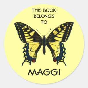 Etiquetas del libro de mariposas