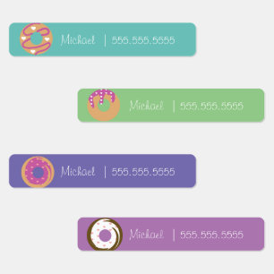 Etiquetas del número de nombres de la comida de la