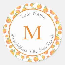 Etiquetas del patrón de calabaza de color agua 3