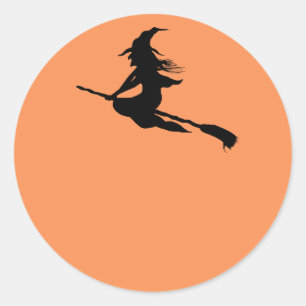 Etiquetas del pegatina de Halloween de la silueta