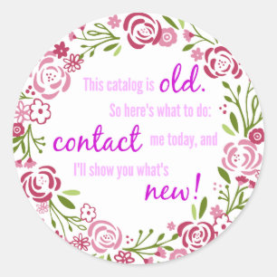 Etiquetas del pegatina del catálogo