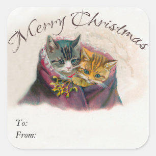 Etiquetas del regalo de las Felices Navidad -