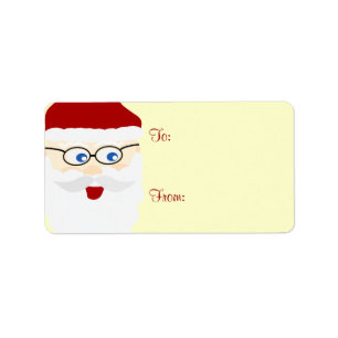 Etiquetas del regalo de Santa