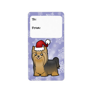 Etiquetas del regalo de Yorkshire Terrier del
