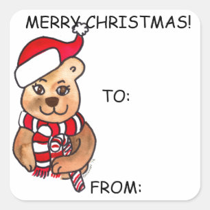 Etiquetas del regalo del navidad, autas-adhesivo