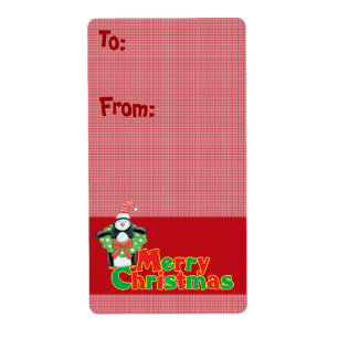 Etiquetas del regalo del navidad - grandes