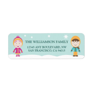 Etiquetas del remite de la De-Nuestro-Familia