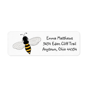 Etiquetas del remite de las abejas de Buzzzing