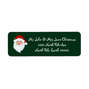 Etiquetas del remite de Papá Noel