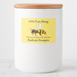 Etiquetas del tarro de la miel de la abeja del