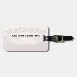 Etiquetas del viaje del viaje del mundo