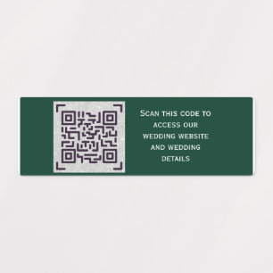 Etiquetas Detalles del Boda del hotel RSVP del código QR del