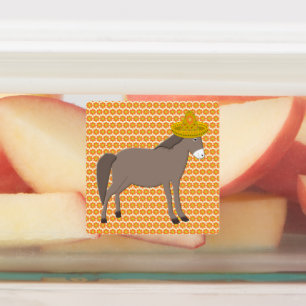 Etiquetas Día de los muertos en el burro mexicano