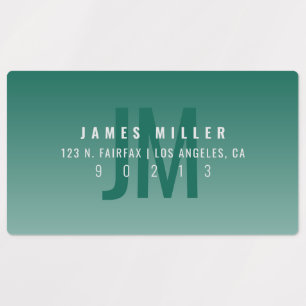 Etiquetas Dirección de color verde negrita negrita impermeab