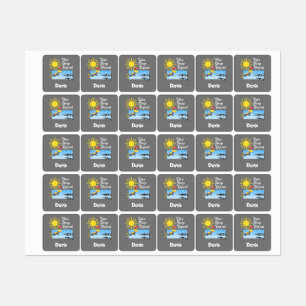 Etiquetas Diseño de repetición del sueño de buceo - Ropa cua