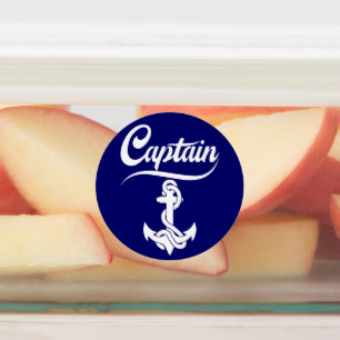 Etiquetas Diseño Náutico Ancla Barco de Vela Capitán