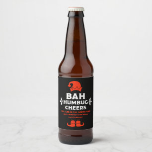 Etiquetas Divertidas de Cerveza de Navidad