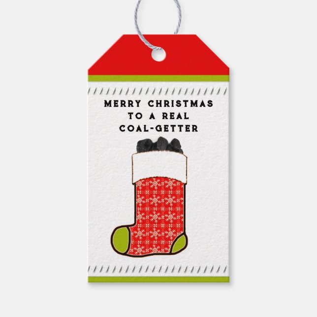 Etiquetas divertidas para regalos de Navidad (Anverso)