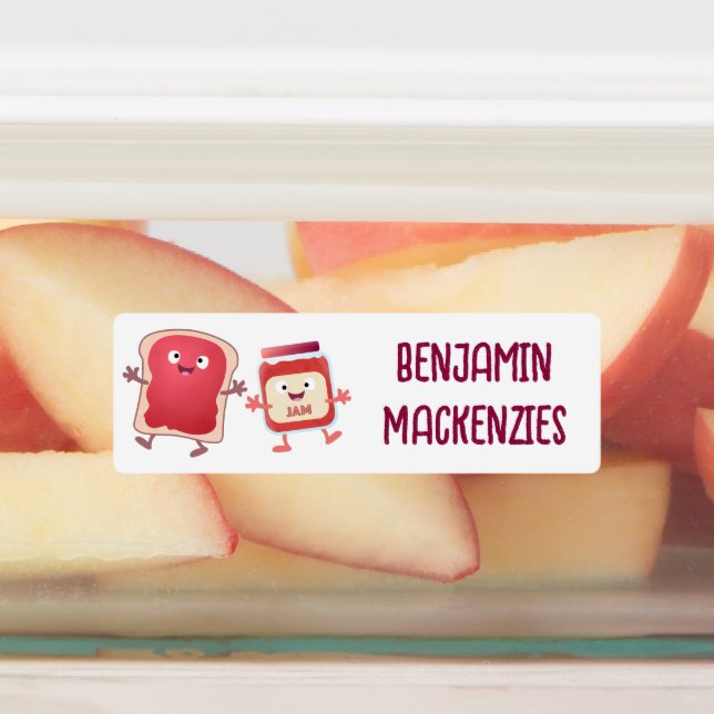 Etiquetas Divertido pan y personalizado de mermelada persona (Fijada)