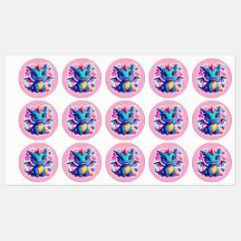 Etiquetas Dragón infantil de ensueño