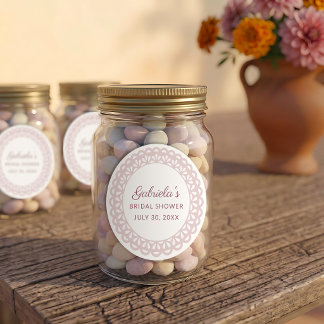 Etiquetas Ducha de Novia Mexicana Dusty Rose Viva la Novia