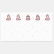 Dulce Kawaii Recién Casados Pastel de Bodas Flora