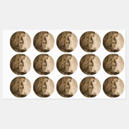 Etiquetas Edinburgh Castle Sepia Photograph