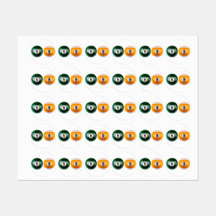 Etiquetas El billar duro 69 de SlipperyJoe con una bola de b