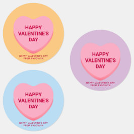 Etiquetas El día de San Valentín de corazones de conversació