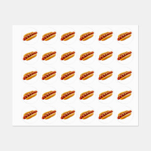 Etiquetas El perro caliente de SlipperyJoe enclavado en un m