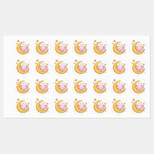 Etiquetas Elefante bebé durmiendo