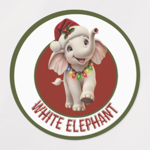 Etiquetas Elefante Blanco de Navidad