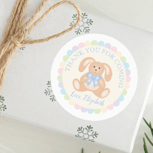 Etiquetas Elegante conejo conejo conejo niños cumpleaños Fie