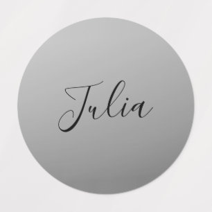 Etiquetas Elegante escritura moderna editable de texto negro