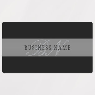 Etiquetas Elegante Guión Editable Nombre comercial/otro text