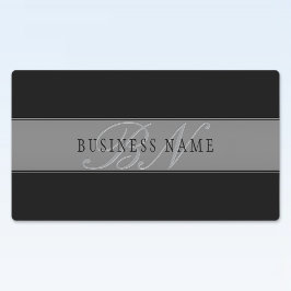 Etiquetas Elegante Guión Editable Nombre comercial/otro text