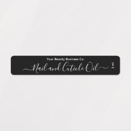 Etiquetas Elegante guión Minimalista Personalizado blanco y 