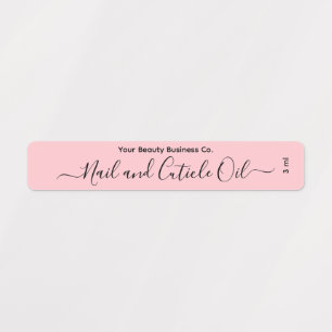 Etiquetas Elegante Moda Rubor Producto de belleza de aceite 