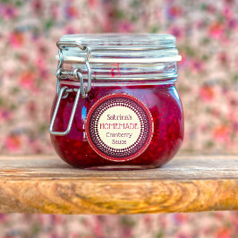 Etiquetas Elegante salsa de arándano casero Personalizado Rú