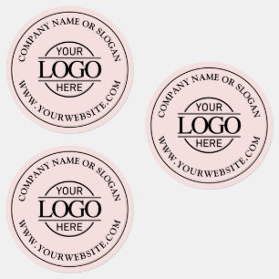 Etiquetas Elegante y moderno logotipo Rubor Pink Corporate B