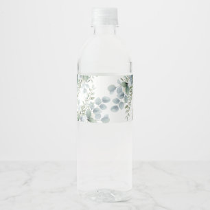 Etiquetas Elegantes de Botella de Agua de Bodas co