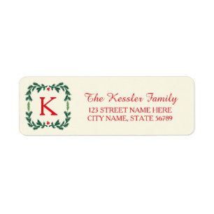 Etiquetas elegantes de dirección de retorno de vac